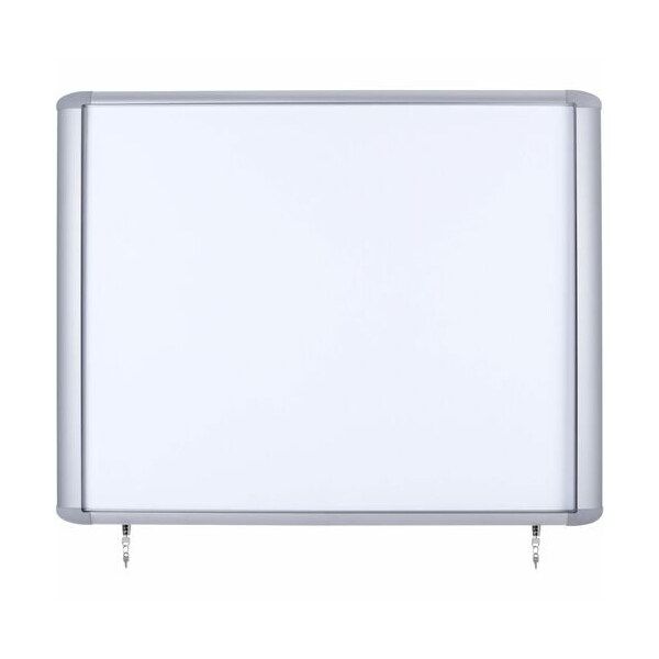 Bi-Silque Waterproof Outdoor Magnetic Lacquered Steel Dry Erase Enclosed Board, 30x26.5in BVCVT340609760 - main